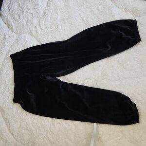 PINK VS black velvet pants size Large